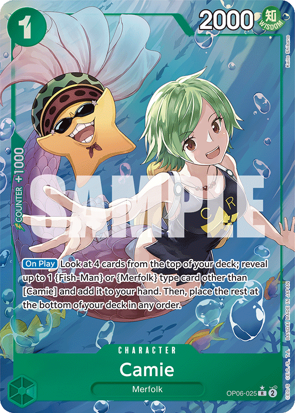 Camie (Alternate Art) OP06-025 One Piece card