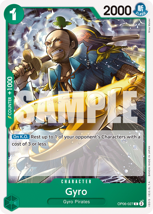Gyro OP06-027 One Piece card