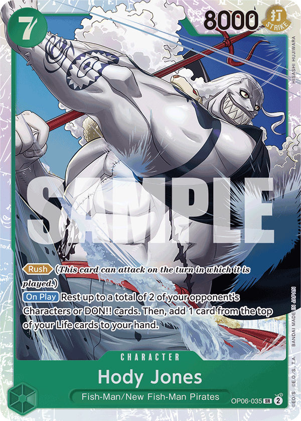 Hody Jones OP06-035 One Piece card