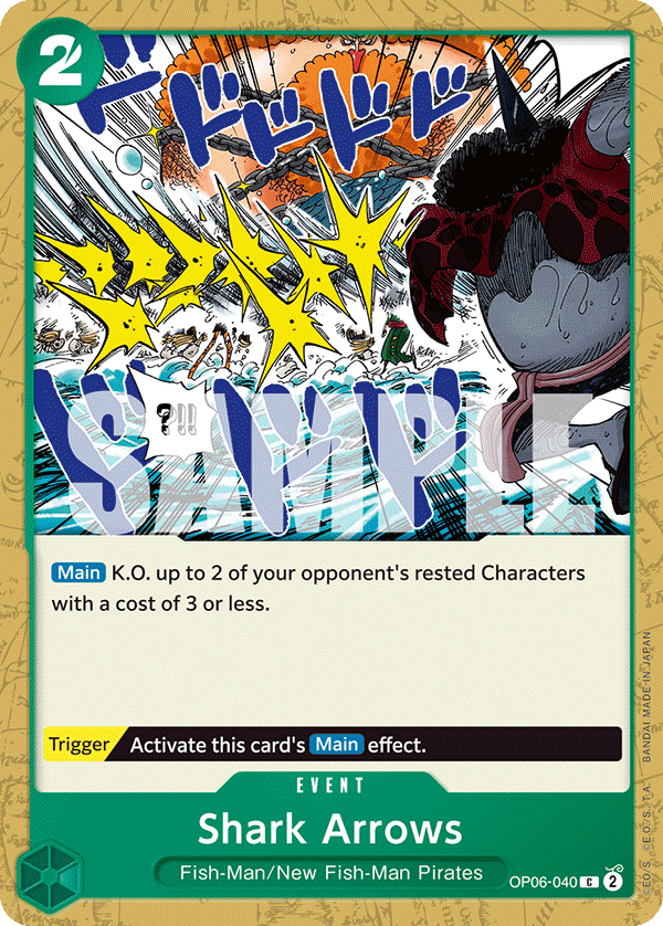 Shark Arrows OP06-040 One Piece card