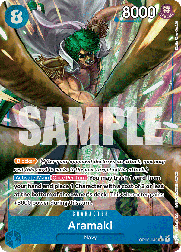 Aramaki (Alternate Art) OP06-043 One Piece card