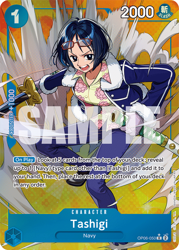 Tashigi (Alternate Art) OP06-050 One Piece card