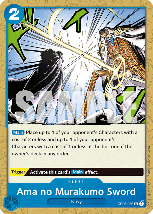 Ama no Murakumo Sword OP06-056 One Piece card