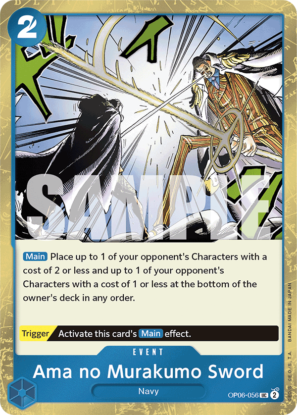 Ama no Murakumo Sword (Jolly Roger Foil) OP06-056 One Piece card