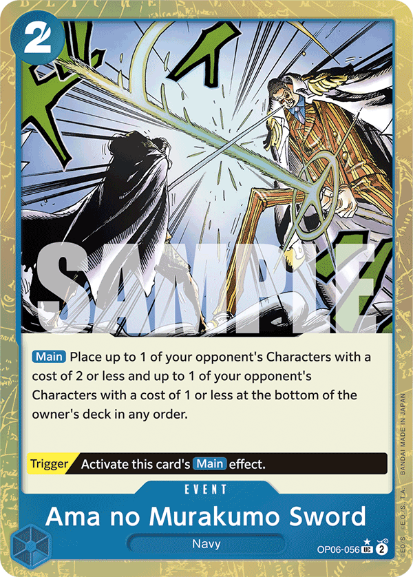 Ama no Murakumo Sword (Textured Foil) OP06-056 One Piece card