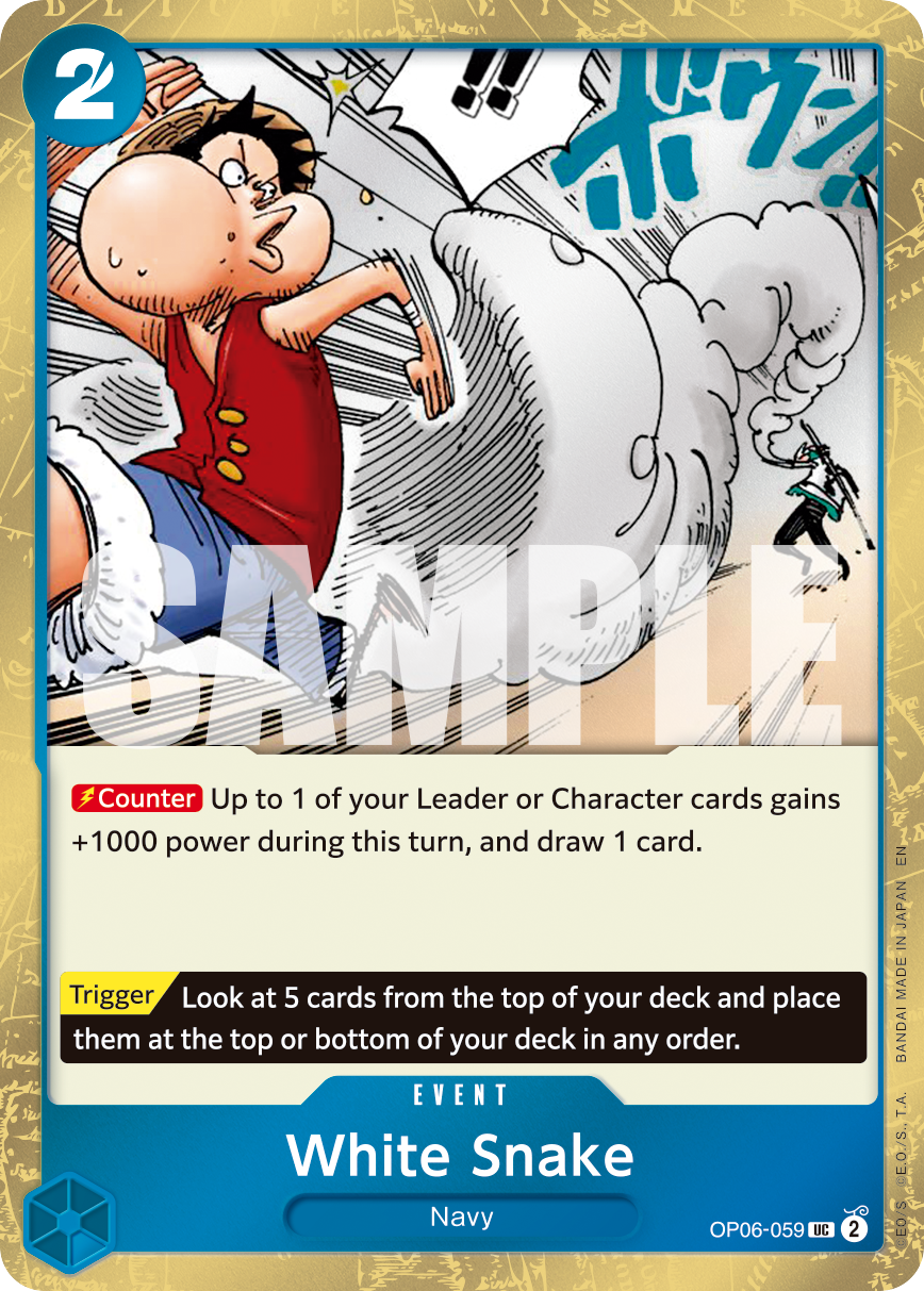 White Snake (Pirate Foil) OP06-059 One Piece card