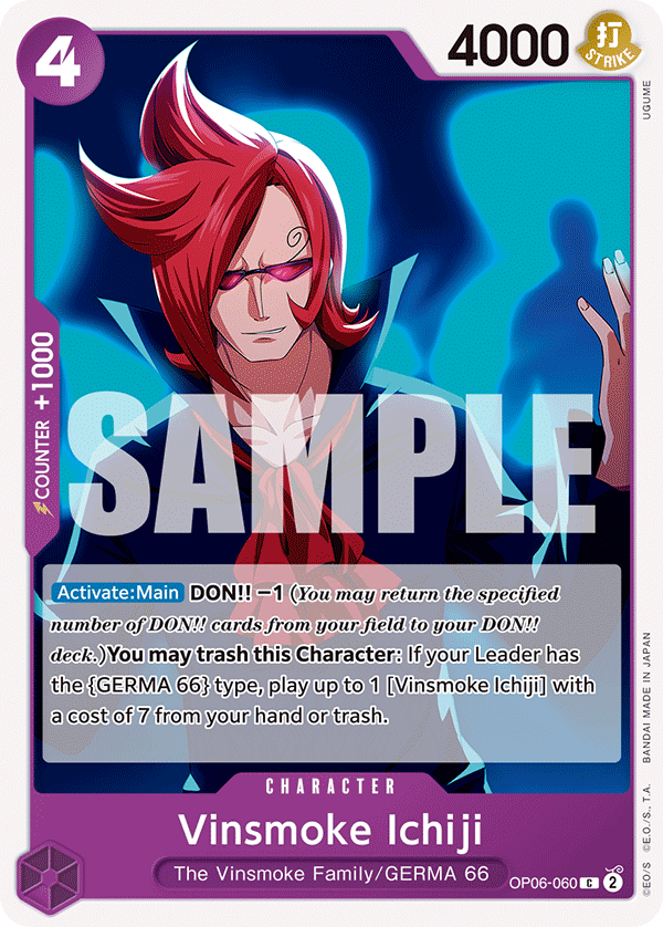 Vinsmoke Ichiji (060) OP06-060 One Piece card