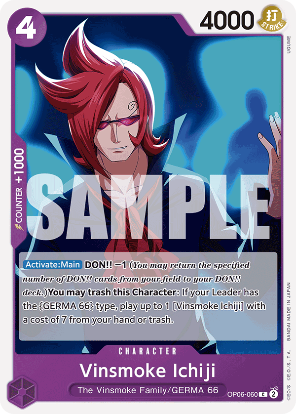 Vinsmoke Ichiji OP06-060 One Piece card