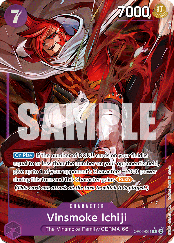 Vinsmoke Ichiji (061) (Alternate Art) OP06-061 One Piece card