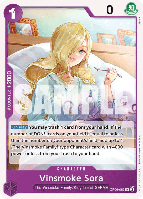 Vinsmoke Sora OP06-063 One Piece card