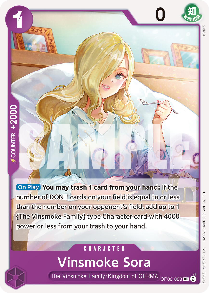 Vinsmoke Sora (Pirate Foil) OP06-063 One Piece card