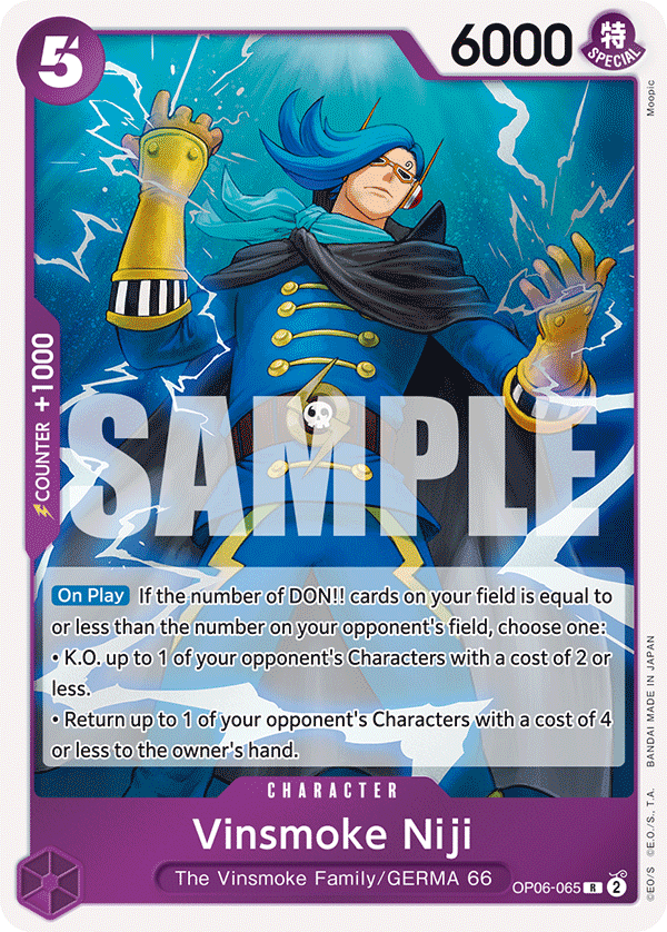 Vinsmoke Niji (065) OP06-065 One Piece card