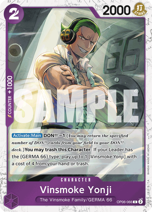 Vinsmoke Yonji (OP06-066) (Jolly Roger Foil) OP06-066 One Piece card