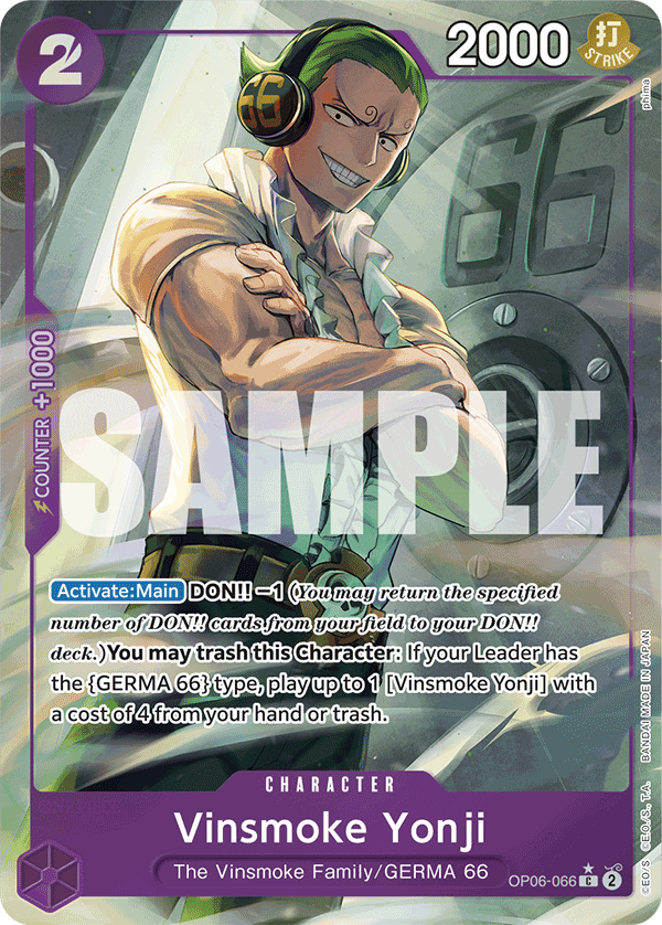 Vinsmoke Yonji (OP06-066) (Full Art) OP06-066 One Piece card