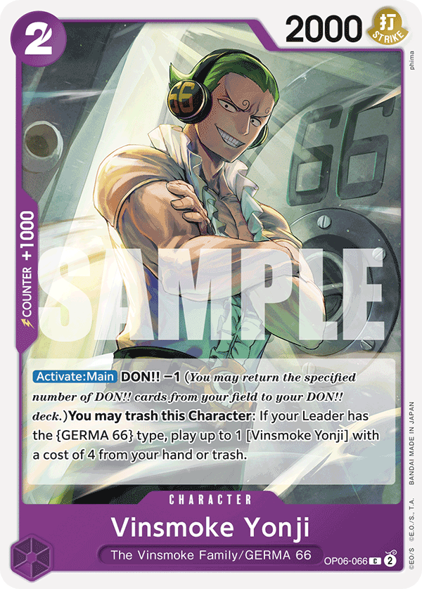 Vinsmoke Yonji OP06-066 One Piece card