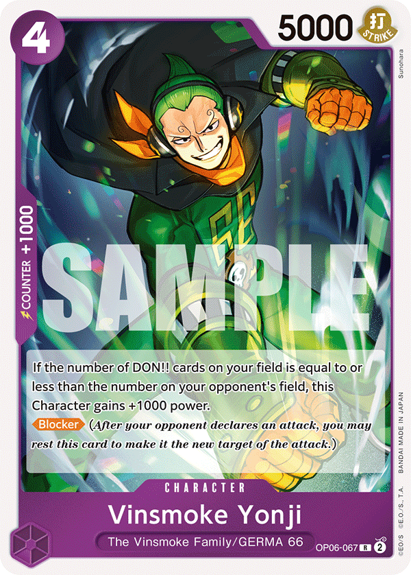 Vinsmoke Yonji (067) OP06-067 One Piece card