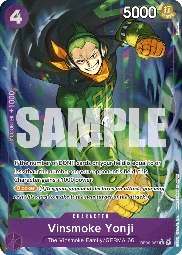 Vinsmoke Yonji (OP06-067) (Full Art) OP06-067 One Piece card