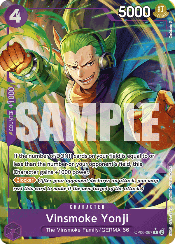 Vinsmoke Yonji (OP06-067) (Alternate Art) OP06-067 One Piece card