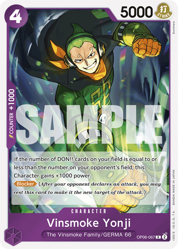Vinsmoke Yonji OP06-067 One Piece card