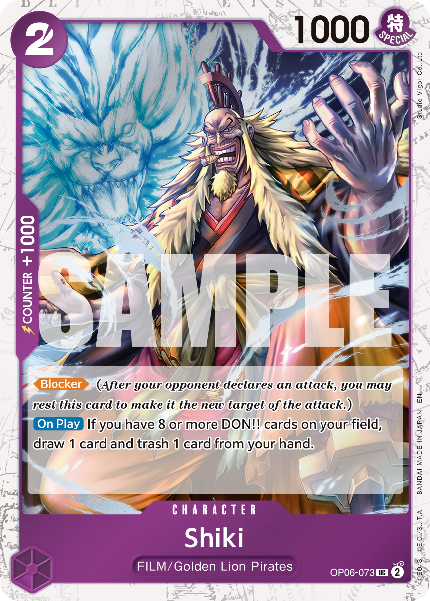 Shiki (Pirate Foil) OP06-073 One Piece card
