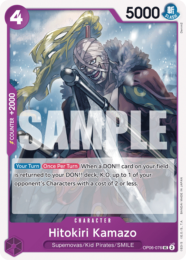 Hitokiri Kamazo OP06-076 One Piece card