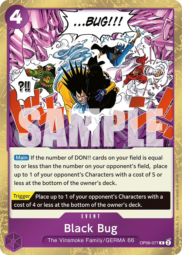 Black Bug OP06-077 One Piece card