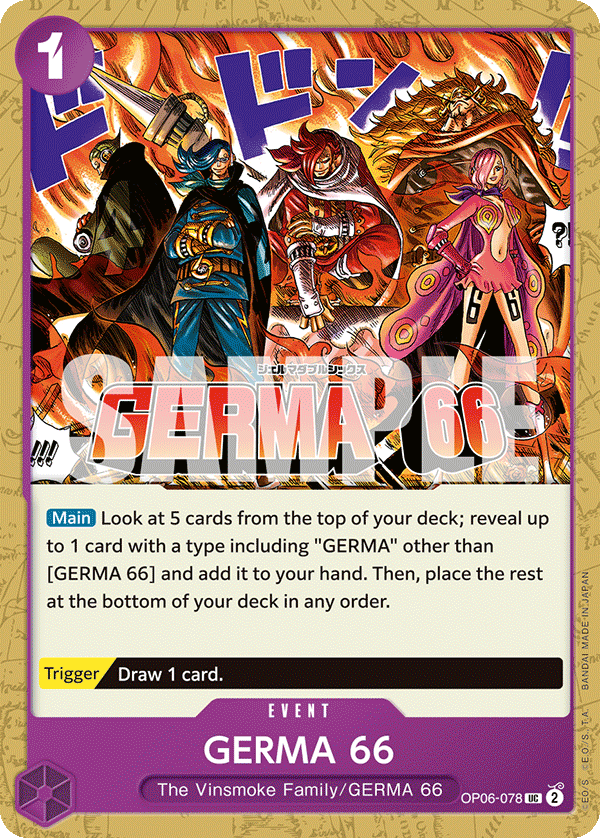 GERMA 66 OP06-078 One Piece card
