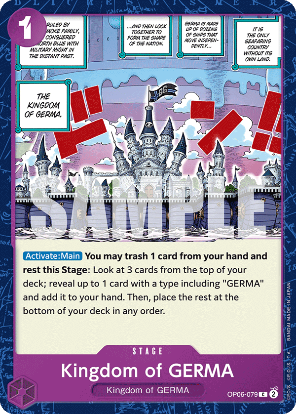 Kingdom of GERMA OP06-079 One Piece card
