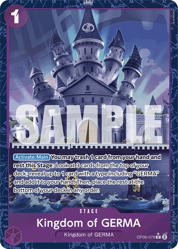 Kingdom of GERMA (Alternate Art) OP06-079 One Piece card