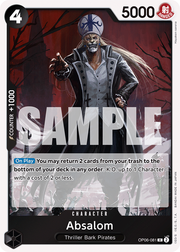 Absalom OP06-081 One Piece card