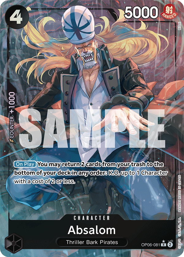 Absalom (Alternate Art) OP06-081 One Piece card
