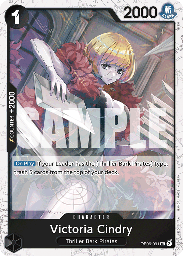 Victoria Cindry (Jolly Roger Foil) OP06-091 One Piece card