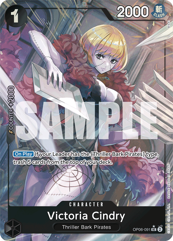 Victoria Cindry (Full Art) OP06-091 One Piece card