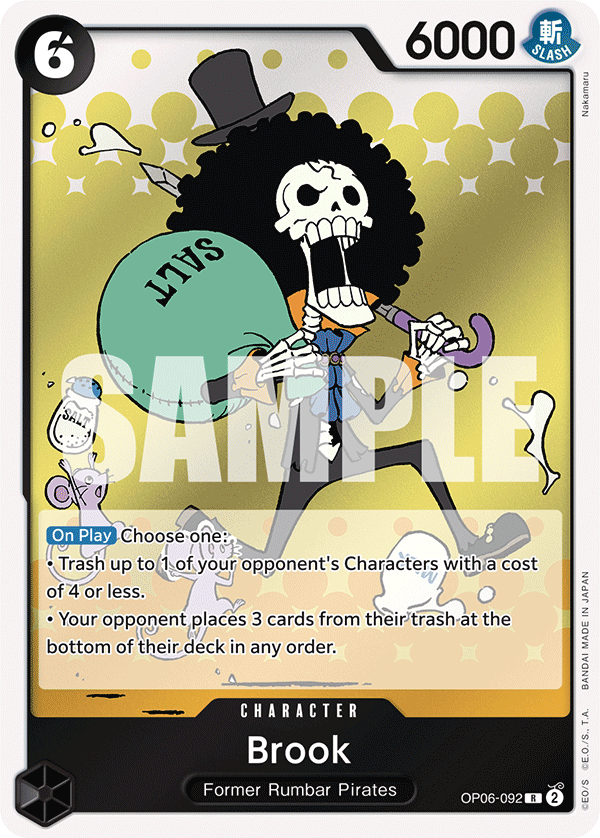 Brook OP06-092 One Piece card
