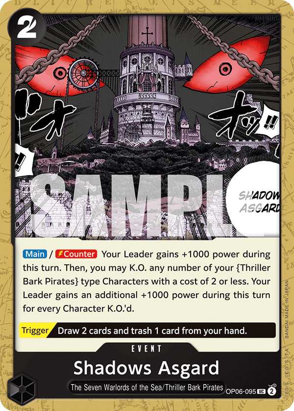 Shadows Asgard OP06-095 One Piece card