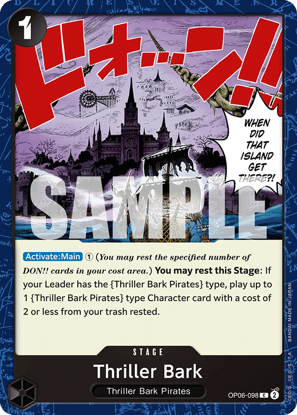 Thriller Bark OP06-098 One Piece card