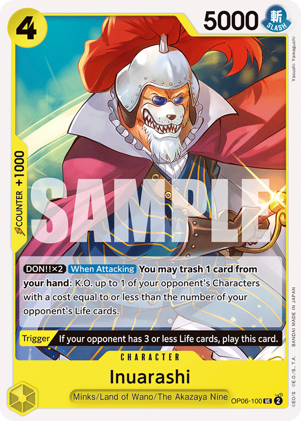 Inuarashi OP06-100 One Piece card