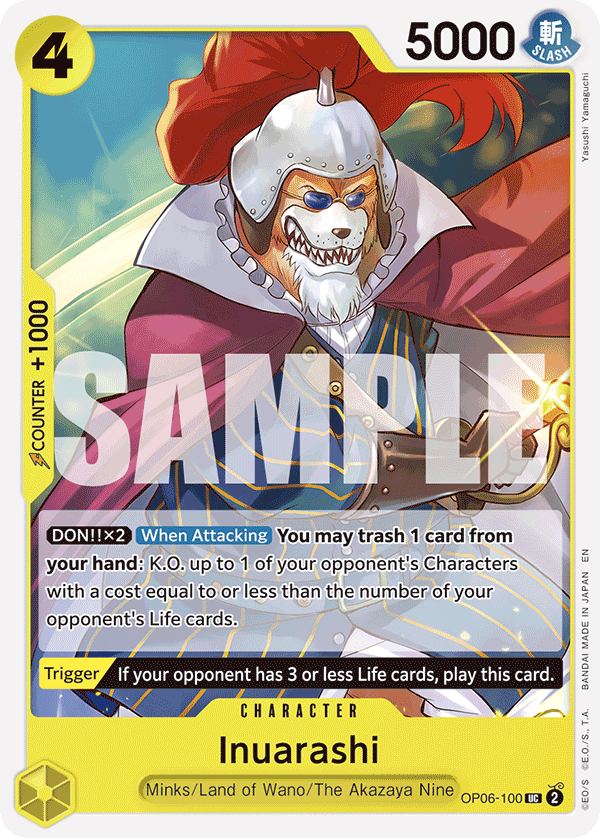Inuarashi (Reprint) OP06-100 One Piece card