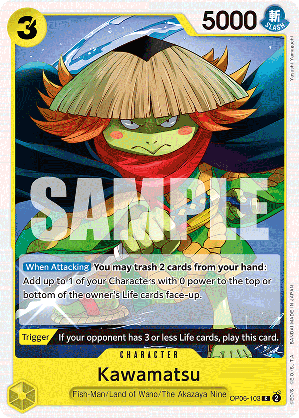 Kawamatsu OP06-103 One Piece card