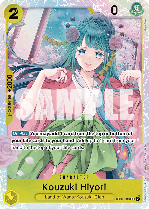 Kouzuki Hiyori OP06-106 One Piece card