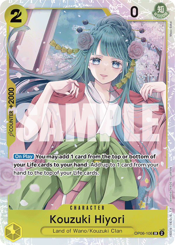 Kouzuki Hiyori OP06-106 One Piece card
