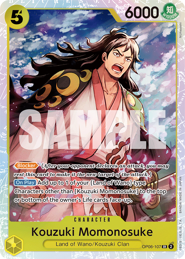 Kouzuki Momonosuke OP06-107 One Piece card
