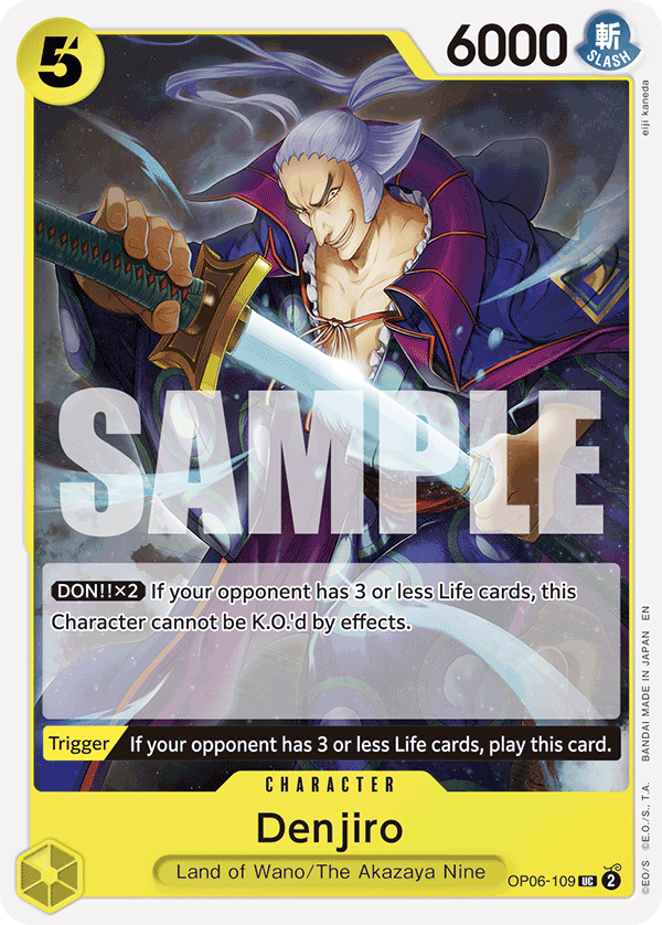 Denjiro (Reprint) OP06-109 One Piece card