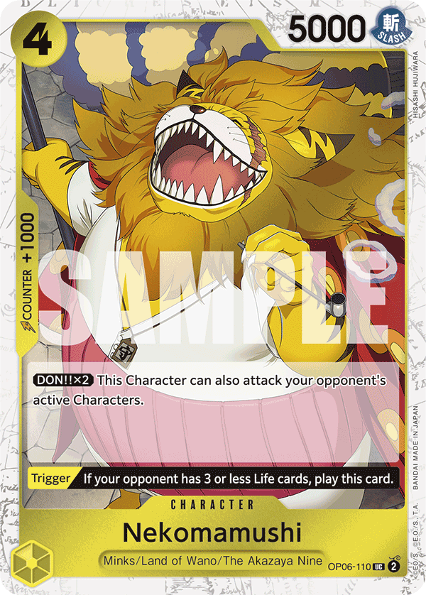 Nekomamushi (Jolly Roger Foil) OP06-110 One Piece card