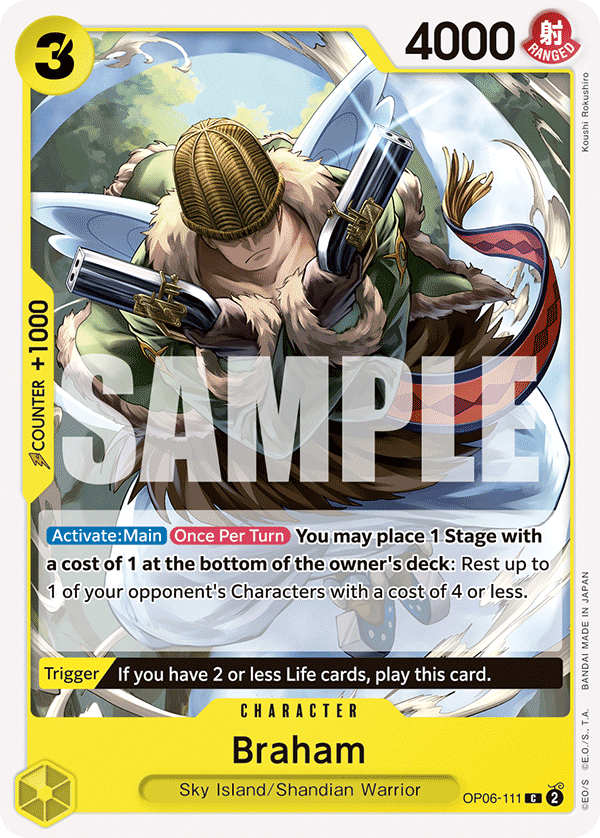 Braham OP06-111 One Piece card