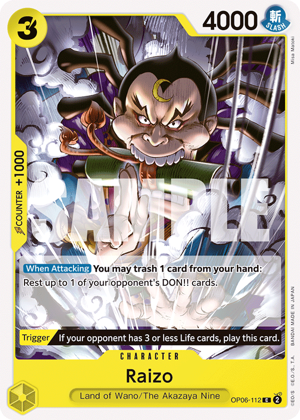 Raizo OP06-112 One Piece card