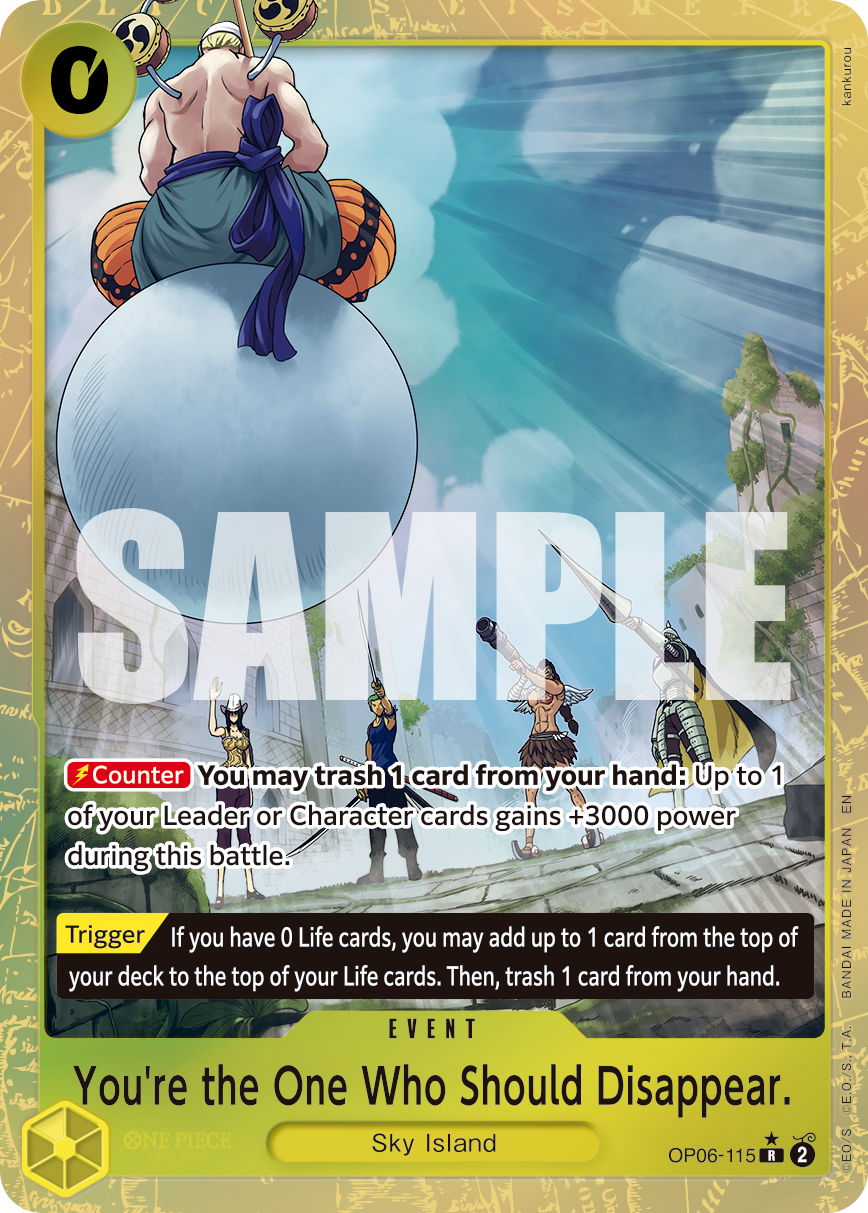 You're the One Who Should Disappear (Alternate Art) OP06-115 One Piece card