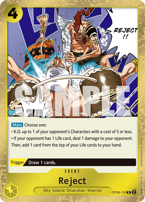 Reject OP06-116 One Piece card