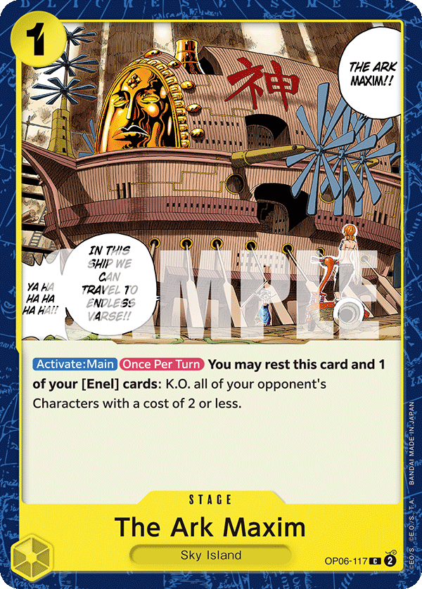 The Ark Maxim OP06-117 One Piece card