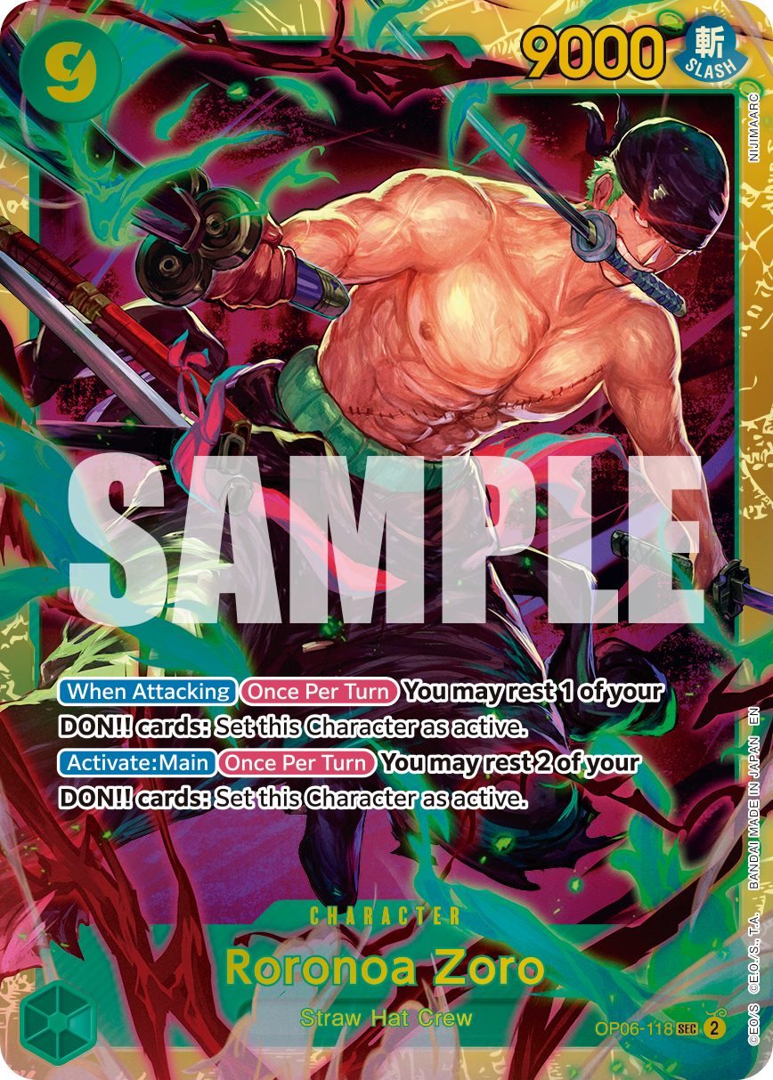 Roronoa Zoro - OP06-118 (Reprint) OP06-118 One Piece card
